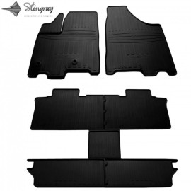 TOYOTA Sienna III (6 seats) (2010-...) (special design 2017) with plastic clips TL - 7м set covorase